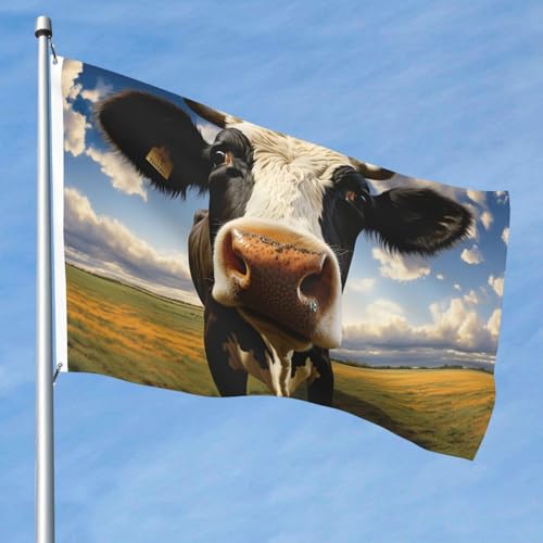 15,7 x 2,4 m große Flagge, doppelseitig, lebendige Gartenflaggen, Präriekuh, Banner, Willkommensbanner mit Messingösen, Dekoration, Fotohintergrund für Hof, Veranda, Rasen 15,7 x 2,4 m große Flagge, doppelseitig, lebendige Gartenflaggen, Präriekuh, Banner, Willkommensbanner mit Messingösen, Dekoration, Fotohintergrund für Hof, Veranda, Rasen von KKLWEGU