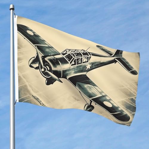 15,7 x 2,4 m große Flagge, doppelseitig, lebendige Gartenflaggen, Retro-Flugzeug-Banner, Willkommensbanner mit Messingösen, Dekoration, Fotohintergrund für Hof, Veranda, Rasen 15,7 x 2,4 m große Flagge, doppelseitig, lebendige Gartenflaggen, Retro-Flugzeug-Banner, Willkommensbanner mit Messingösen, Dekoration, Fotohintergrund für Hof, Veranda, Rasen von KKLWEGU