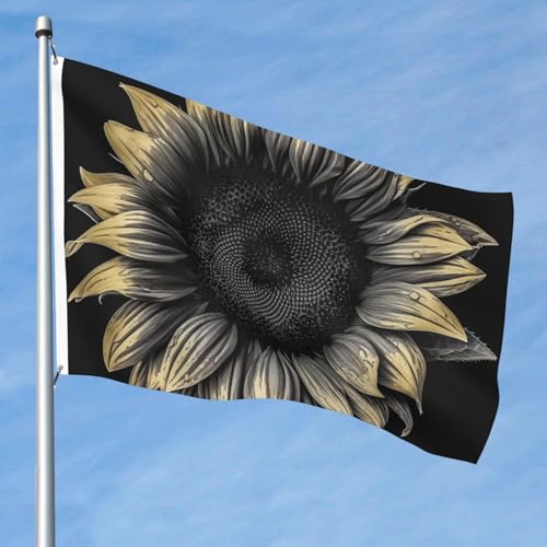 15,7 x 2,4 m große Flagge, doppelseitig, lebendige Gartenflaggen, Sonnenblume, schwarze Banner, Willkommensbanner mit Messingösen, Dekoration, Fotohintergrund für Hof, Veranda, Rasen 15,7 x 2,4 m große Flagge, doppelseitig, lebendige Gartenflaggen, Sonnenblume, schwarze Banner, Willkommensbanner mit Messingösen, Dekoration, Fotohintergrund für Hof, Veranda, Rasen von KKLWEGU