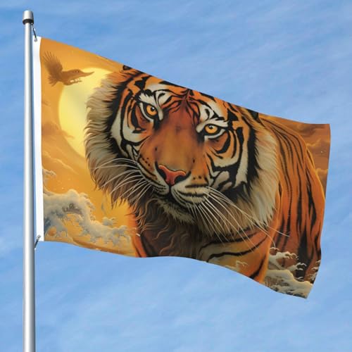 15,7 x 2,4 m große Flagge, doppelseitig, lebendige Gartenflaggen, aufgehende Sonne, Tiger-Banner, Willkommensbanner mit Messingösen, Dekoration, Fotohintergrund für Hof, Veranda, Rasen 15,7 x 2,4 m große Flagge, doppelseitig, lebendige Gartenflaggen, aufgehende Sonne, Tiger-Banner, Willkommensbanner mit Messingösen, Dekoration, Fotohintergrund für Hof, Veranda, Rasen von KKLWEGU