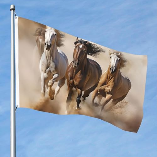 15,7 x 2,4 m große Flagge, doppelseitig, lebendige Gartenflaggen, drei laufende Pferde, Banner, Willkommensbanner mit Messingösen, Dekoration, Fotohintergrund für Hof, Veranda, Rasen 15,7 x 2,4 m große Flagge, doppelseitig, lebendige Gartenflaggen, drei laufende Pferde, Banner, Willkommensbanner mit Messingösen, Dekoration, Fotohintergrund für Hof, Veranda, Rasen von KKLWEGU