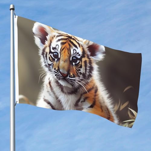 15,7 x 2,4 m große Flagge, doppelseitig, lebendige Gartenflaggen, niedliche Tiger-Banner, Willkommensbanner mit Messingösen, Dekoration, Fotohintergrund für Hof, Veranda, Rasen 15,7 x 2,4 m große Flagge, doppelseitig, lebendige Gartenflaggen, niedliche Tiger-Banner, Willkommensbanner mit Messingösen, Dekoration, Fotohintergrund für Hof, Veranda, Rasen von KKLWEGU