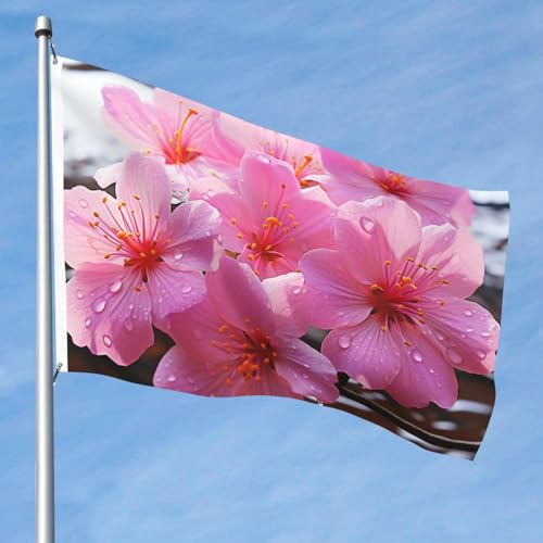 15,7 x 2,4 m große Flagge, doppelseitig, lebendige Gartenflaggen, rosa Blumenbanner, Willkommensbanner mit Messingösen, Dekoration, Fotohintergrund für Hof, Veranda, Rasen 15,7 x 2,4 m große Flagge, doppelseitig, lebendige Gartenflaggen, rosa Blumenbanner, Willkommensbanner mit Messingösen, Dekoration, Fotohintergrund für Hof, Veranda, Rasen von KKLWEGU