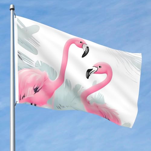 15,7 x 2,4 m große Flagge, doppelseitig, lebendige Gartenflaggen, rosa Flamingo-Banner, Willkommensbanner mit Messingösen, Dekoration, Fotohintergrund für Hof, Veranda, Rasen 15,7 x 2,4 m große Flagge, doppelseitig, lebendige Gartenflaggen, rosa Flamingo-Banner, Willkommensbanner mit Messingösen, Dekoration, Fotohintergrund für Hof, Veranda, Rasen von KKLWEGU