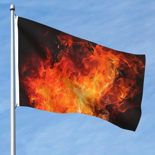 15,7 x 2,4 m große Flagge, doppelseitige lebendige Gartenflaggen, brüllende Flamme, Banner, Willkommensbanner mit Messingösen, Dekoration, Fotohintergrund für Hof, Veranda, Rasen 15,7 x 2,4 m große Flagge, doppelseitige lebendige Gartenflaggen, brüllende Flamme, Banner, Willkommensbanner mit Messingösen, Dekoration, Fotohintergrund für Hof, Veranda, Rasen von KKLWEGU