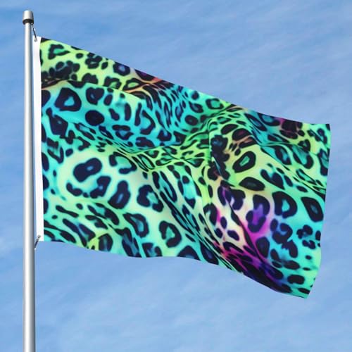 15,7 x 2,4 m große Flagge, doppelseitige lebendige Gartenflaggen, grüne Leoparden-Banner, Willkommensbanner mit Messingösen, Dekoration, Fotohintergrund für Hof, Veranda, Rasen 15,7 x 2,4 m große Flagge, doppelseitige lebendige Gartenflaggen, grüne Leoparden-Banner, Willkommensbanner mit Messingösen, Dekoration, Fotohintergrund für Hof, Veranda, Rasen von KKLWEGU