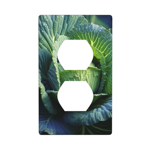 Helle Kohl-Wandplatten, 1-Gang-Duplex-Lichtschalter-Abdeckplatte, elektrische Wandplatten, Steckdosenabdeckungen, dekorative Steckdosenabdeckungen für Heimdekoration von KKLWEGU