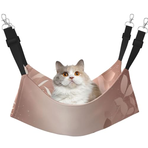 KKLWEGU Rose Gold Tapete Katze Hängematte Sommer Atmungsaktiv Hängende Haustier Käfig Hängematte Bett Verstellbare Weiche Schlafhängematte für Katzen Kleine Hunde Kaninchen Medium KKLWEGU Rose Gold Tapete Katze Hängematte Sommer Atmungsaktiv Hängende Haustier Käfig Hängematte Bett Verstellbare Weiche Schlafhängematte für Katzen Kleine Hunde Kaninchen Medium von KKLWEGU
