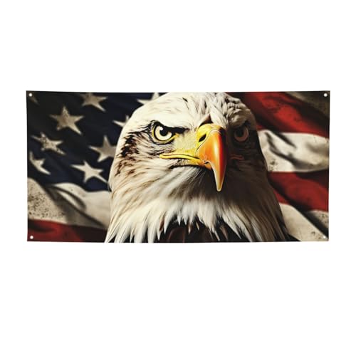 Kreatives Deko-Banner, Wandbehang, Banner, Weißkopfseeadler, Flagge, Veteranen, großes Party-Banner, Schild, Poster, Party-Hintergründe für Neujahr, Abschlussfeier, Hochzeit, Geburtstag, Party Kreatives Deko-Banner, Wandbehang, Banner, Weißkopfseeadler, Flagge, Veteranen, großes Party-Banner, Schild, Poster, Party-Hintergründe für Neujahr, Abschlussfeier, Hochzeit, Geburtstag, Party von KKLWEGU