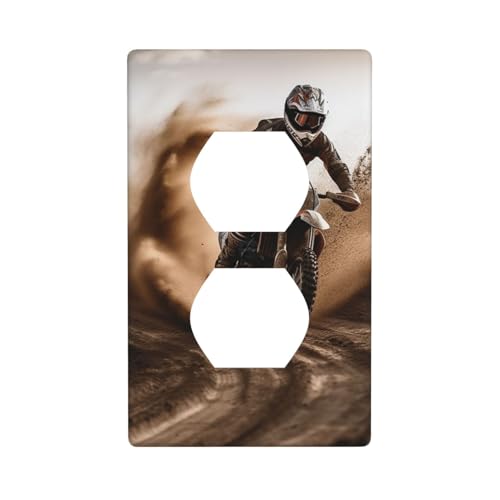 Motocross-Wandplatten, 1-Gang-Duplex-Lichtschalter-Abdeckplatte, elektrische Wandplatten, Steckdosenabdeckungen, dekorative Steckdosenabdeckungen für Heimdekoration Motocross-Wandplatten, 1-Gang-Duplex-Lichtschalter-Abdeckplatte, elektrische Wandplatten, Steckdosenabdeckungen, dekorative Steckdosenabdeckungen für Heimdekoration von KKLWEGU