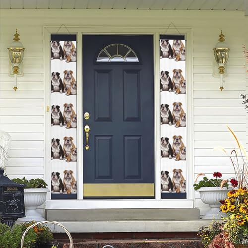 Veranda Banner Hängende Tür Banner, Willkommen Sommer Veranda Banner Happy Birthday Veranda Schild Foto Hintergrund Party Banner Englische Bulldoggen Haustür Schilder für Urlaub Party Indoor Outdoor Veranda Banner Hängende Tür Banner, Willkommen Sommer Veranda Banner Happy Birthday Veranda Schild Foto Hintergrund Party Banner Englische Bulldoggen Haustür Schilder für Urlaub Party Indoor Outdoor von KKLWEGU