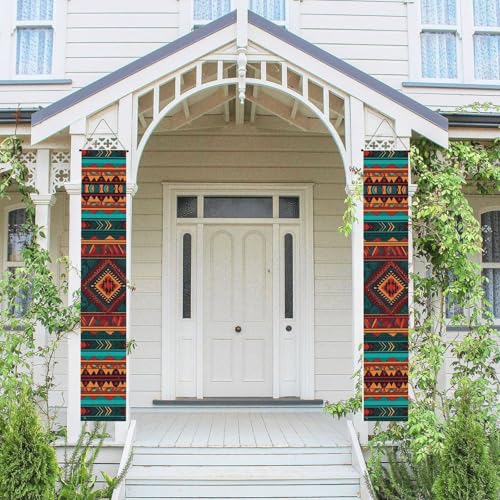 Veranda Banner Hängende Tür Banner, Willkommen Sommer Veranda Banner Happy Birthday Veranda Schild Foto Hintergrund Party Banner Ethnisches Geometrisches Muster Haustür Schilder für Urlaub Party Veranda Banner Hängende Tür Banner, Willkommen Sommer Veranda Banner Happy Birthday Veranda Schild Foto Hintergrund Party Banner Ethnisches Geometrisches Muster Haustür Schilder für Urlaub Party von KKLWEGU