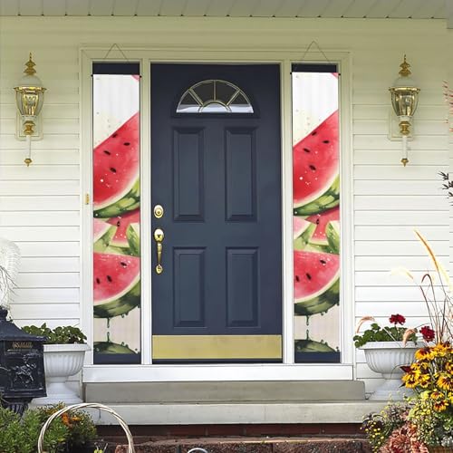 Veranda Banner Hängende Tür Banner, Willkommen Sommer Veranda Banner Happy Birthday Veranda Schild Foto Hintergrund Party Banner Wassermelone Frisches Obst Haustür Schilder für Urlaub Party Indoor Veranda Banner Hängende Tür Banner, Willkommen Sommer Veranda Banner Happy Birthday Veranda Schild Foto Hintergrund Party Banner Wassermelone Frisches Obst Haustür Schilder für Urlaub Party Indoor von KKLWEGU