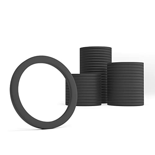 KKMSEALS Dichtungsringe EPDM 1 1/2” - Gummiringe Dichtung Set - Flachdichtung Gummi Wasserhahn Dichtung - Dichtungen Sanitär Unterlegscheiben Set - Gummidichtung (50 Stück, 44,5x35,5x2mm) von KKM SEALS