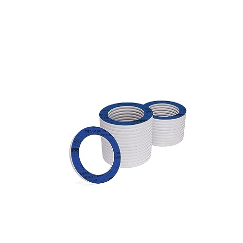 KKMSEALS Dichtungsringe Set Sanitär - Wasserhahn Dichtung 1/4” - Flachdichtung Gummi - Dichtungen aus Mineralfaser und NBR-Kautschuk - Dichtungsring Blaue - Dichtungsset (25 Stück, 11,5x5x2mm) von KKM SEALS