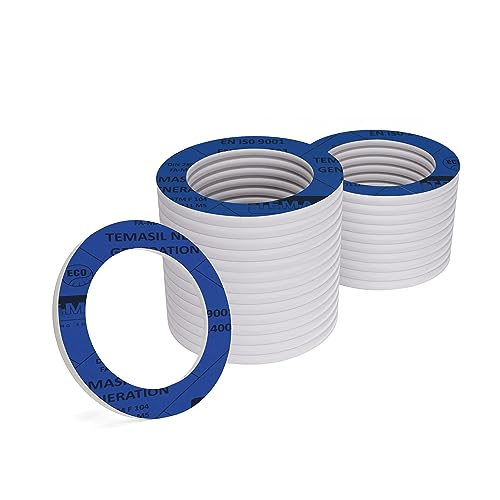 KKMSEALS Dichtungsringe Set Sanitär - Wasserhahn Dichtung 1” - Flachdichtung Gummi - Dichtungen aus Mineralfaser und NBR-Kautschuk - Dichtungsring Blaue - Dichtungsset (25 Stück, 30x21x2mm) von KKM SEALS