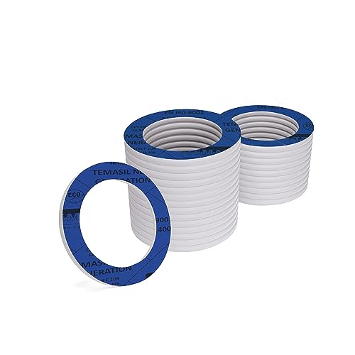 KKMSEALS Dichtungsringe Set Sanitär - Wasserhahn Dichtung 3/4” - Flachdichtung Gummi - Dichtungen aus Mineralfaser und NBR-Kautschuk - Dichtungsring Blaue - Dichtungsset (25 Stück, 38x27x2mm) von KKM SEALS