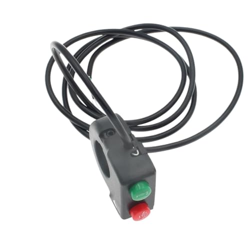 Steuerschalter für Motorradlenker 12V 7/8'' Lenker Hupe Scheinwerfer Schwarz Ein-Aus-Taste Schalter Montage Für Motorrad Scoote Steuerschalter für Motorradlenker 12V 7/8'' Lenker Hupe Scheinwerfer Schwarz Ein-Aus-Taste Schalter Montage Für Motorrad Scoote von KKMNAIF