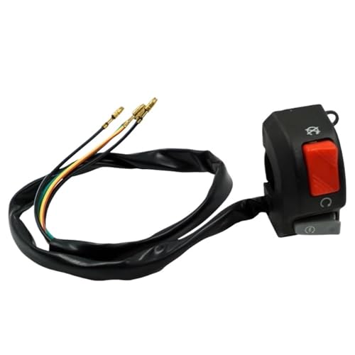 Steuerschalter für Motorradlenker 12V Motorrad 7/8" 22mm Lenkerschalter Halterung Start Kill ON-OFF Schalterknopf Steuerschalter für Motorradlenker 12V Motorrad 7/8" 22mm Lenkerschalter Halterung Start Kill ON-OFF Schalterknopf von KKMNAIF