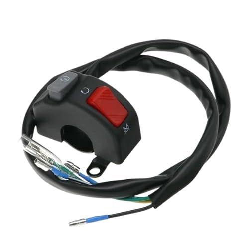 Steuerschalter für Motorradlenker 12V Motorradschalter Motorradschalter 7/8" 22mm Lenkerhalterung Scheinwerfer Nebelscheinwerfer Hupe EIN AUS Start-Kill-Schalter Steuerschalter für Motorradlenker 12V Motorradschalter Motorradschalter 7/8" 22mm Lenkerhalterung Scheinwerfer Nebelscheinwerfer Hupe EIN AUS Start-Kill-Schalter von KKMNAIF