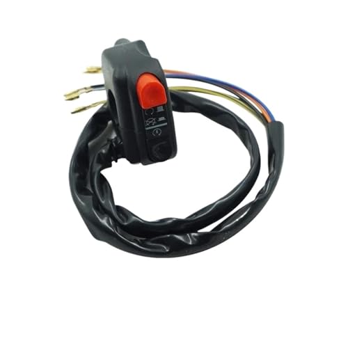 Steuerschalter für Motorradlenker 12V Universal 7/8'' 22mm Lenker Motorrad Schalter Scheinwerfer Blinker Horn AUF OFF Start Kill Switch Für Ya&ma&ha(2) von KKMNAIF