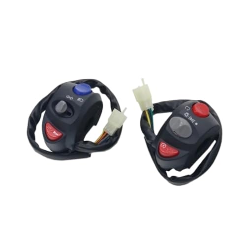 Steuerschalter für Motorradlenker 22 MM Lenker Steuerschalter Horn Blinker Scheinwerfer Nebelscheinwerfer Elektrostartgriff Links Rechts Steuerschalter Steuerschalter für Motorradlenker 22 MM Lenker Steuerschalter Horn Blinker Scheinwerfer Nebelscheinwerfer Elektrostartgriff Links Rechts Steuerschalter von KKMNAIF
