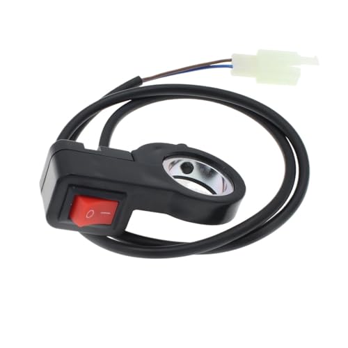 Steuerschalter für Motorradlenker 22mm 7/8" Lenker Ein/Aus Scheinwerfer Lichter Schalter Für ATV Dirt Bike Motorrad von KKMNAIF