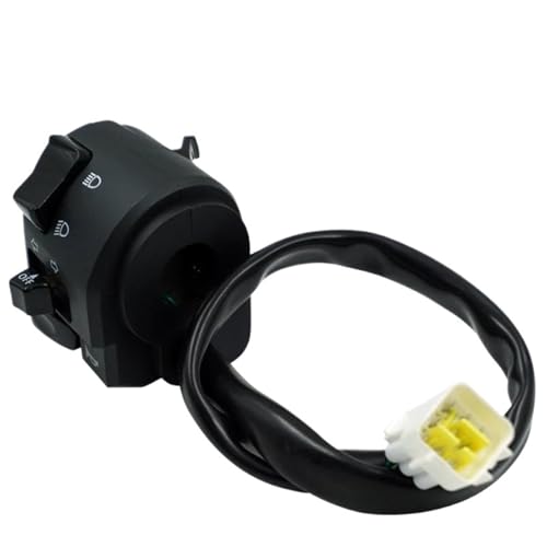 Steuerschalter für Motorradlenker 7/8'' 22mm Motorrad Lenker Schalter Horn Blinker Warnung Licht Überholen Start Töten Taste Motorrad Controller Schalter(3) von KKMNAIF