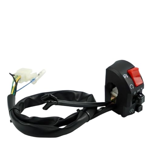 Steuerschalter für Motorradlenker 7/8 "22mm Motorrad Schalter Horn Blinker Elektrische Nebel Lampe Licht Overlight Start Töten Lenker Controller Schalter Taste(2) von KKMNAIF