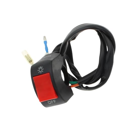Steuerschalter für Motorradlenker 7/8 "22mm Universal Motorrad Scheinwerfer EIN/AUS Lenker Einstellbare Halterung Taste Schalter Für Lichter Refit Zubehör von KKMNAIF