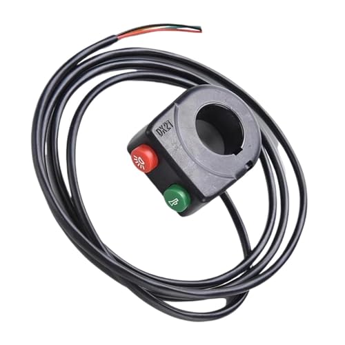 Steuerschalter für Motorradlenker 7/8 "Motorrad Lenker Schalter Elektrische Fahrrad Roller Hupe Blinker Ein/Aus-Taste Licht Schalter Zubehör von KKMNAIF
