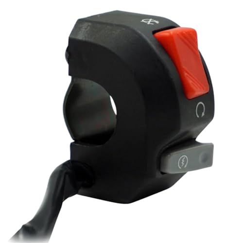 Steuerschalter für Motorradlenker Lenkerschalter Universal 7/8 "Nebelscheinwerfer Horn Start Kill Schalter EIN AUS-Taste Für Motorrad Motorrad ATV Steuerschalter für Motorradlenker Lenkerschalter Universal 7/8 "Nebelscheinwerfer Horn Start Kill Schalter EIN AUS-Taste Für Motorrad Motorrad ATV von KKMNAIF