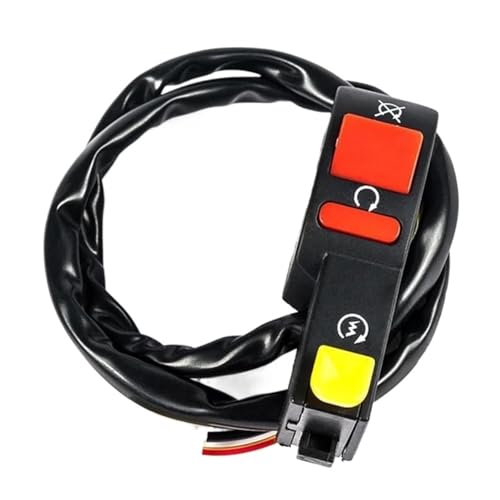 Steuerschalter für Motorradlenker Moto Electric Start Stop On Off Button Kill Lenkerschalter Für Motorrad Dirt ATV Quad Bike Fit 7/8" Motorzubehör Steuerschalter für Motorradlenker Moto Electric Start Stop On Off Button Kill Lenkerschalter Für Motorrad Dirt ATV Quad Bike Fit 7/8" Motorzubehör von KKMNAIF