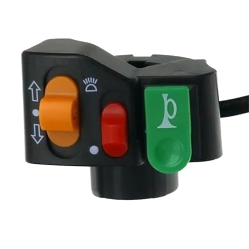 Steuerschalter für Motorradlenker Motorrad 22mm Lenker Horn Blinker Kopf Licht Strahl Kill Switch Roller E-bike Bar Schalter Steuerschalter für Motorradlenker Motorrad 22mm Lenker Horn Blinker Kopf Licht Strahl Kill Switch Roller E-bike Bar Schalter von KKMNAIF