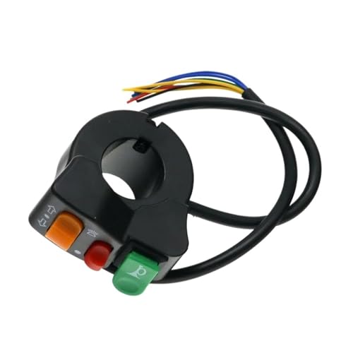 Steuerschalter für Motorradlenker Motorrad 22mm Lenker Horn Blinker Kopf Licht Strahl Kill Switch Roller E-bike Bar Schalter Steuerschalter für Motorradlenker Motorrad 22mm Lenker Horn Blinker Kopf Licht Strahl Kill Switch Roller E-bike Bar Schalter von KKMNAIF