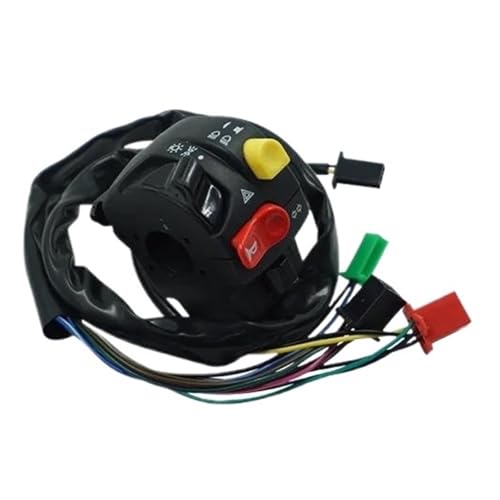 Steuerschalter für Motorradlenker Motorrad 7/8 "22mm Lenker Schalter Horn Blinker Scheinwerfer Überholen Warnung Licht Push Button Controller Schalter von KKMNAIF