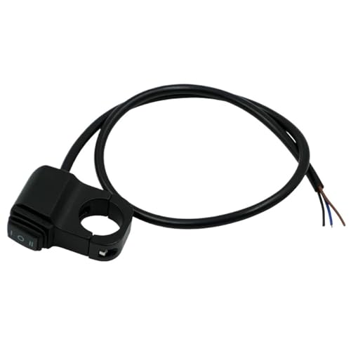 Steuerschalter für Motorradlenker Motorrad 7/8 "22mm Lenker Schalter Motorrad Scheinwerfer Gefahr Bremse Nebel Lichter EIN-AUS-EIN Schalter Taste(3) von KKMNAIF