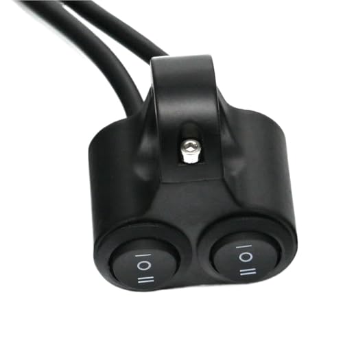 Steuerschalter für Motorradlenker Motorrad 7/8 "Lenker Doppel Control Schalter ATV Motorrad Scheinwerfer Gefahr Bremse Nebel Licht Aluminium Schalter 12V Steuerschalter für Motorradlenker Motorrad 7/8 "Lenker Doppel Control Schalter ATV Motorrad Scheinwerfer Gefahr Bremse Nebel Licht Aluminium Schalter 12V von KKMNAIF