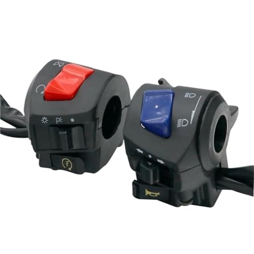 Steuerschalter für Motorradlenker Motorrad-Lenker Links Rechts Schaltet Hupe Blinker Scheinwerfer Elektrostart-Lenker-Controller-Schalter Steuerschalter für Motorradlenker Motorrad-Lenker Links Rechts Schaltet Hupe Blinker Scheinwerfer Elektrostart-Lenker-Controller-Schalter von KKMNAIF