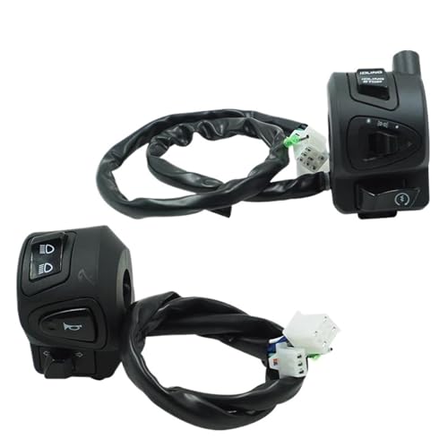 Steuerschalter für Motorradlenker Motorrad Lenker Schalter 7/8 "22mm Horn Blinker Scheinwerfer Nebel Licht Start Kill Lenker Controller Schalter Tasten von KKMNAIF
