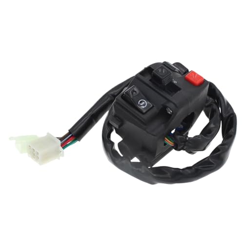Steuerschalter für Motorradlenker Motorrad Licht Kill Hi-Lo Strahl Elektrische Start Drehen 4-Funktion Schalter Montage Für ATV Quad 4 Wheeler Steuerschalter für Motorradlenker Motorrad Licht Kill Hi-Lo Strahl Elektrische Start Drehen 4-Funktion Schalter Montage Für ATV Quad 4 Wheeler von KKMNAIF