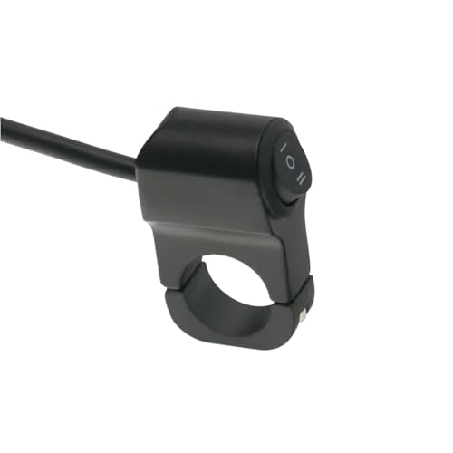 Steuerschalter für Motorradlenker Motorrad-Modifikationsschalter, Universal, 7/8 Zoll 22 Mm, EIN/AUS-Lenkerschalter Aus Aluminiumlegierung Für Motorrad, Roller(2) von KKMNAIF