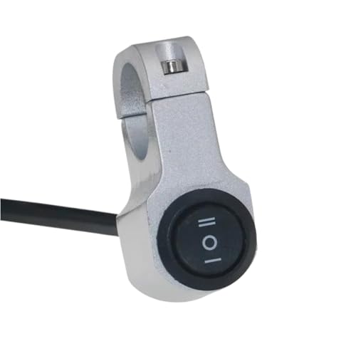 Steuerschalter für Motorradlenker Motorrad-Modifikationsschalter, Universal, 7/8 Zoll 22 Mm, EIN/AUS-Lenkerschalter Aus Aluminiumlegierung Für Motorrad, Roller(3) von KKMNAIF