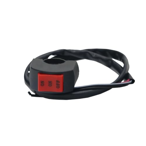 Steuerschalter für Motorradlenker Motorrad-Schalter-Anschluss, Lenkerschalter, EIN/AUS-Tasten, Anschluss, Druckschalter, Motorrad-Zubehör Steuerschalter für Motorradlenker Motorrad-Schalter-Anschluss, Lenkerschalter, EIN/AUS-Tasten, Anschluss, Druckschalter, Motorrad-Zubehör von KKMNAIF