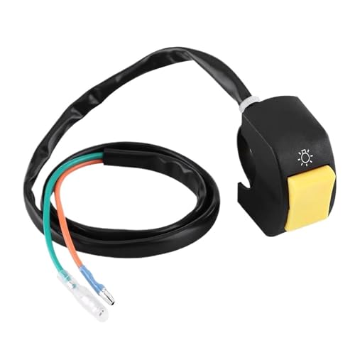 Steuerschalter für Motorradlenker Universal Motorrad Lenker Blinkschalter Moto Lichtschalter ON OFF Taste ATV Bike(2) von KKMNAIF