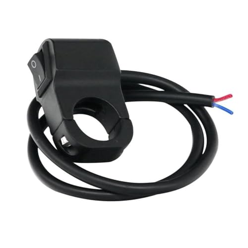 Steuerschalter für Motorradlenker Universal Motorrad Schalter Motorrad 22mm Lenker Schalter Nebel Spot Licht EIN-AUS-Taste Sport Dirt Elektrische Fahrrad(2) von KKMNAIF