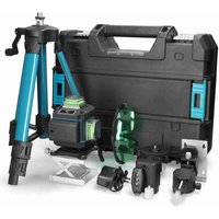 16-Linien Laserwasserwaage Grün - 3D Wand-Boden Laser mit Selbstnivellierung & Drehfenster, 360° Rotationsnivelliergerät mit LCD-Display, 16-Linien Laserwasserwaage Grün - 3D Wand-Boden Laser mit Selbstnivellierung & Drehfenster, 360° Rotationsnivelliergerät mit LCD-Display, von KKMOON