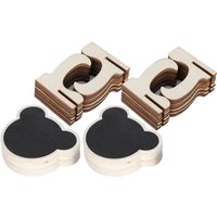 2 Set Holz Mini -Tafelschilder Platzieren Karten kleine Blackboard -Hochzeiten Dekoration von KKMOON