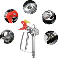 Kkmoon - 3600PSI Luftloser Spritzpistole - Mit rotem Sockel & gelber Düse (517er) - Professionelle Farbspritzpistole für Lacke & Latexfarbe von KKMOON