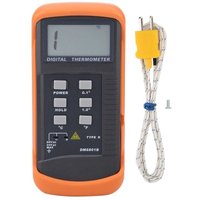 DM6801B Digitales Thermometer mit K-Typ Thermoelement -50째C bis +1300째C - Pr채zises Temperaturmessger채t f체r Industrie, Labor und Haushalt (ohne von KKMOON